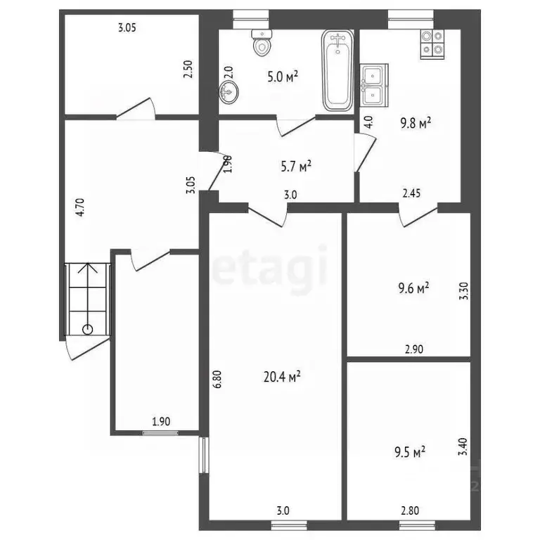 3-к кв. Владимирская область, Меленки ул. Кирова, 85 (61.0 м) - Фото 1