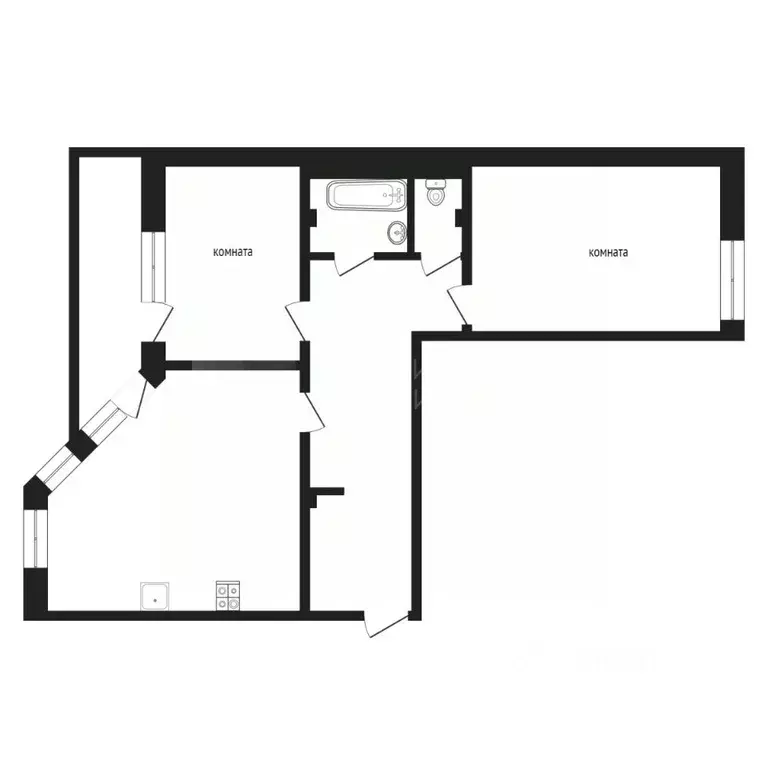 2-к кв. Тюменская область, Тюмень ул. Чернышевского, 2а (82.1 м) - Фото 2