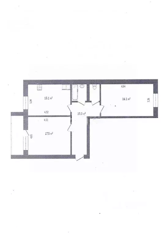 2-к кв. Вологодская область, Вологда ул. Казакова, 11 (61.0 м) - Фото 1