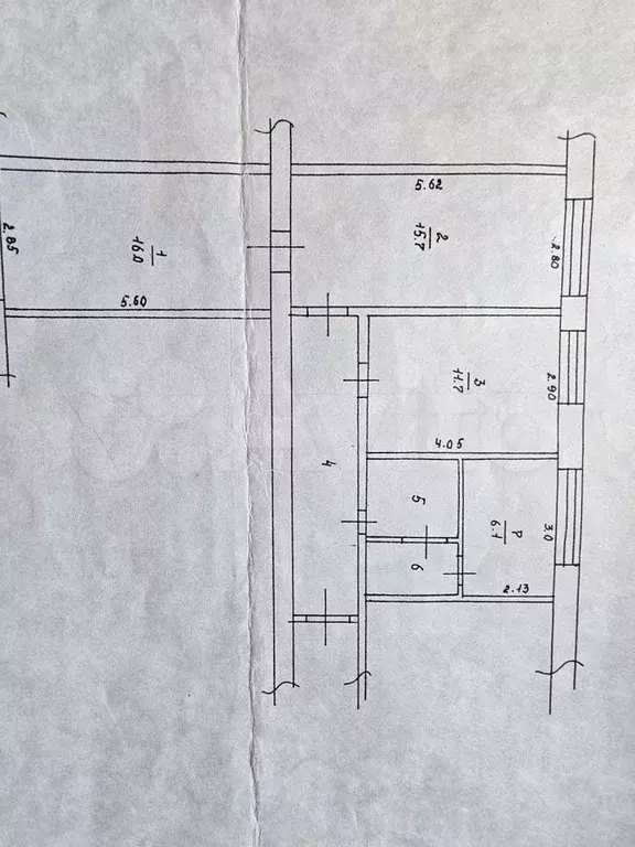 3-к. квартира, 63,7 м, 3/3 эт. - Фото 0