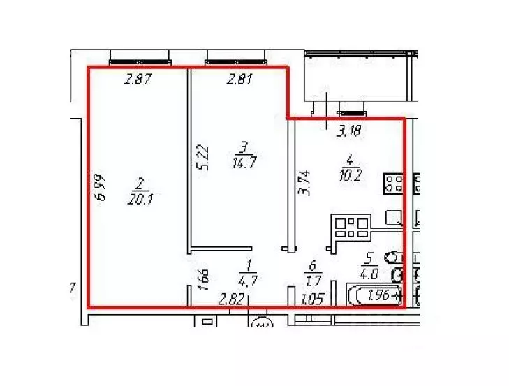 2-к кв. Иркутская область, Иркутск Гусарская тер., 11 (58.0 м) - Фото 2