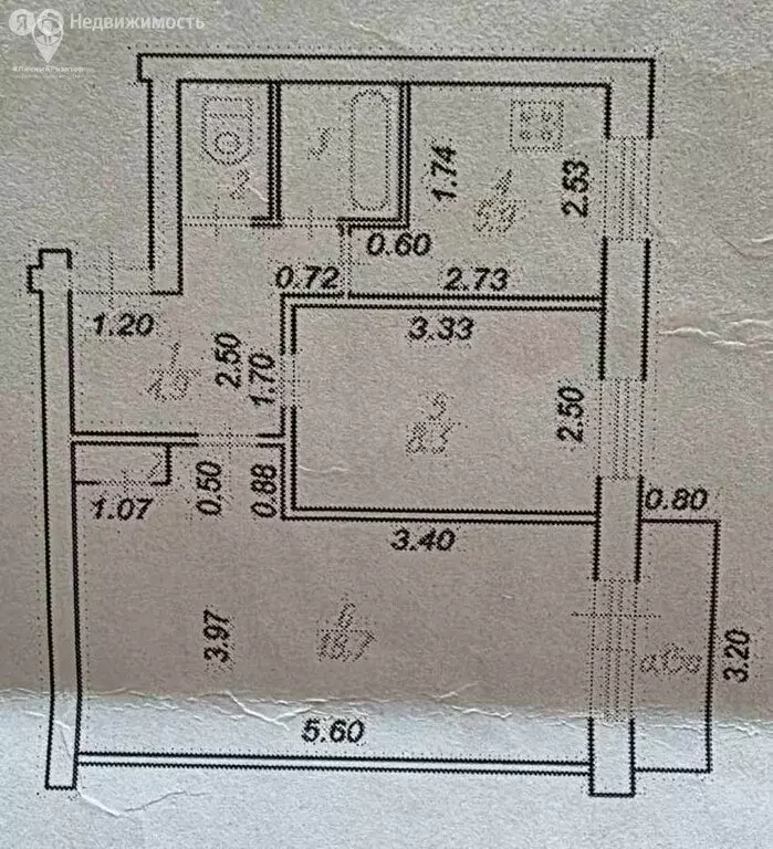 2-комнатная квартира: Рязань, Московский район, улица Крупской, 5к1 ... - Фото 1