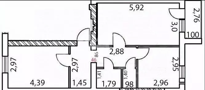 2-к кв. Ленинградская область, Выборгский район, Полянское с/пос, пос. ... - Фото 2