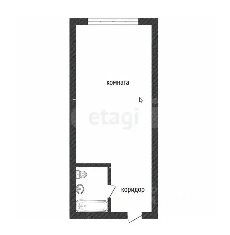 Студия Кемеровская область, Кемерово бул. Строителей, 56/2 (16.2 м) - Фото 2