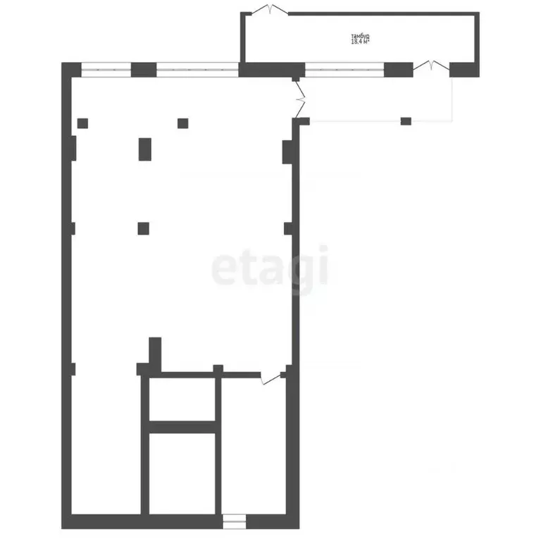 Офис в Ханты-Мансийский АО, Ханты-Мансийск ул. Сирина, 78 (140 м) - Фото 2