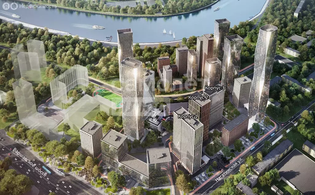 Квартира-студия: Москва, Нагатинская улица, 2соор1 (29.53 м) - Фото 1