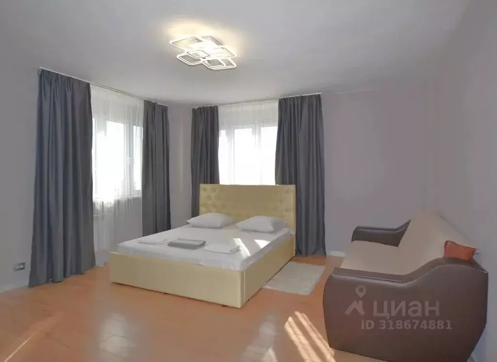 1-к кв. Красноярский край, Красноярск ул. Алексеева, 51 (51.0 м) - Фото 1