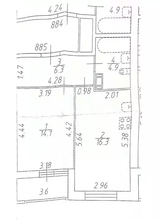 1-к кв. Санкт-Петербург ул. Среднерогатская, 11к2 (45.2 м) - Фото 2