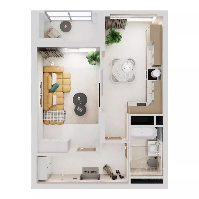 1-к кв. Татарстан, Набережные Челны 19-й комплекс, Челны Сити 2 жилой ... - Фото 1