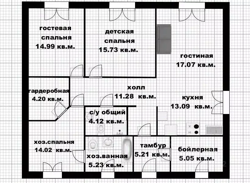 Коттедж в Башкортостан, Уфимский район, Жуковский сельсовет, д. ... - Фото 2