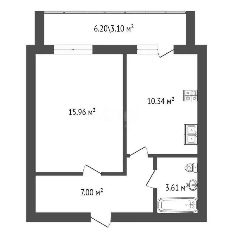 1-комнатная квартира: Вологда, Фрязиновская улица, 29Б (40.5 м) - Фото 0