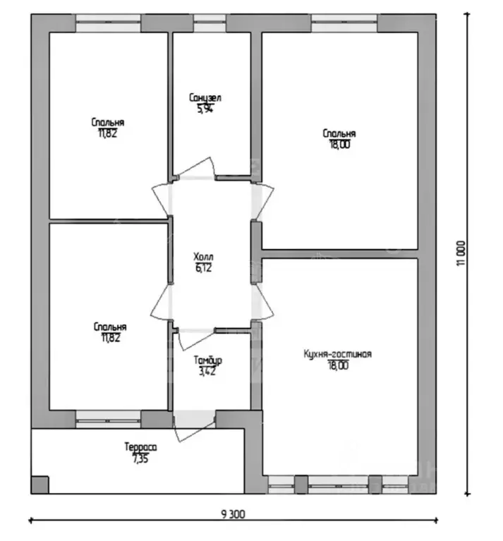 Дом в Калужская область, Калуга городской округ, д. Чижовка  (105 м) - Фото 2