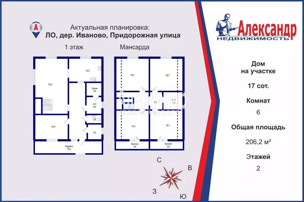 Дом в Ленинградская область, Приозерский район, Сосновское с/пос, д. ... - Фото 2