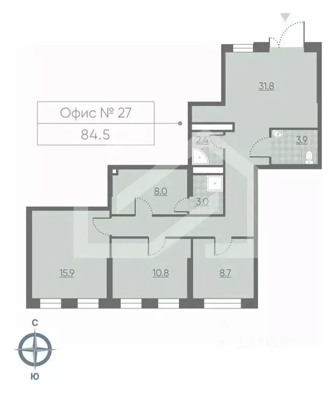 Помещение свободного назначения в Москва 2-й этап тер., Лучи жилой ... - Фото 2