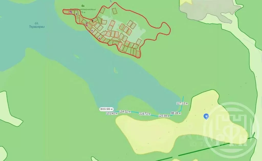 Участок в Карелия, Лахденпохский муниципальный округ, Куркиекское ... - Фото 2