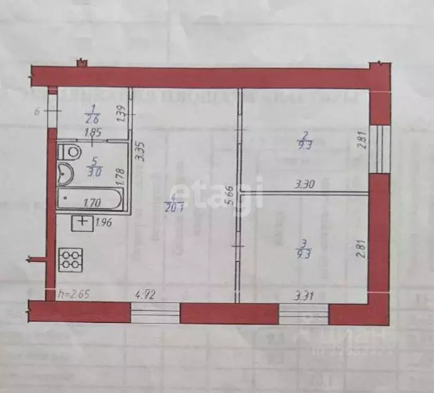 2-к кв. Удмуртия, Ижевск ул. 9 Января, 63 (44.3 м) - Фото 2