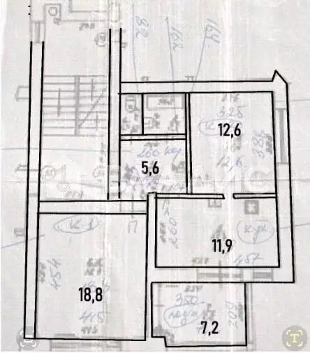 2-к кв. Калининградская область, Калининград Комсомольская ул., 102 ... - Фото 1