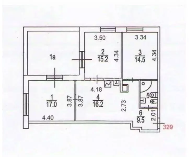 4-к кв. Москва Минская ул., 1ГК1 (97.0 м) - Фото 1