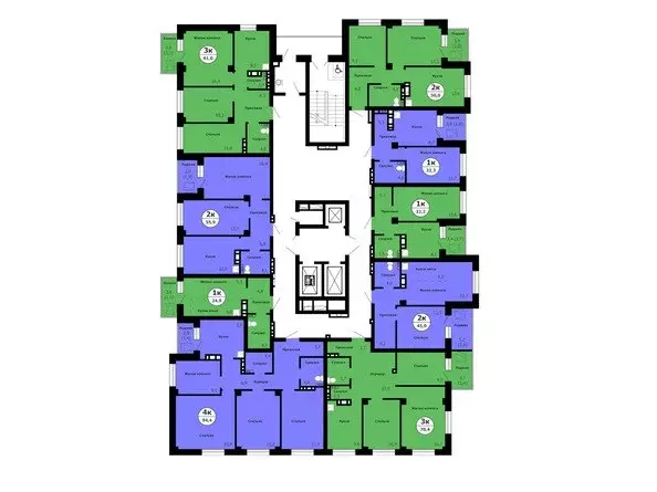 Продаётся 3-к квартира, 61 м - Фото 1