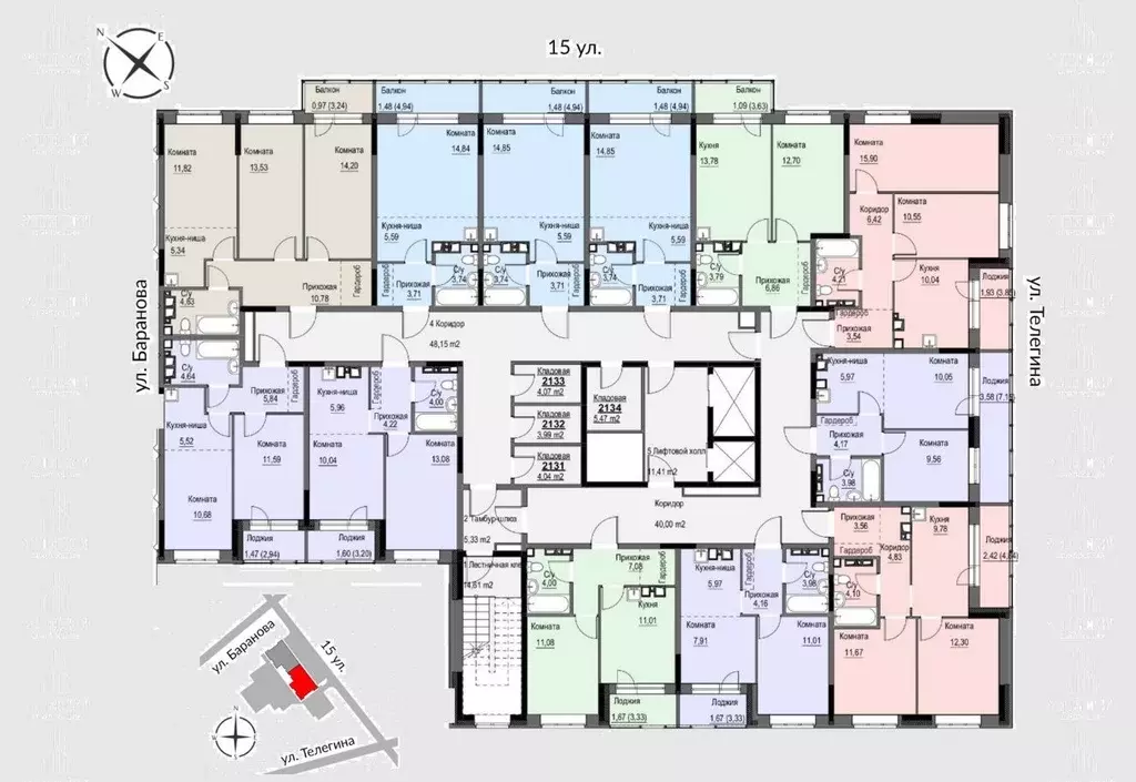 2-к кв. Удмуртия, Ижевск 15-я ул., 13 (38.9 м) - Фото 1