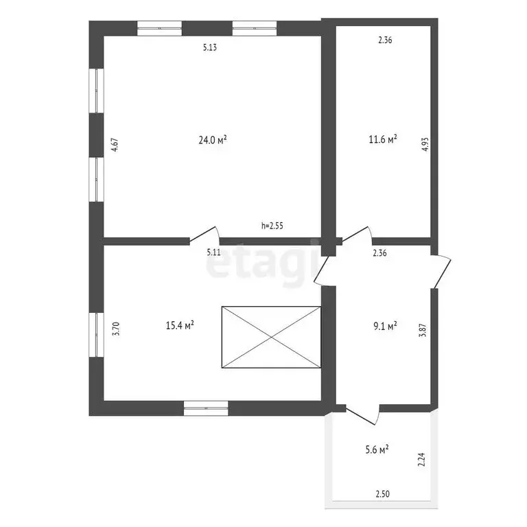 Дом в Калужская область, Перемышльский муниципальный округ, сельское ... - Фото 2