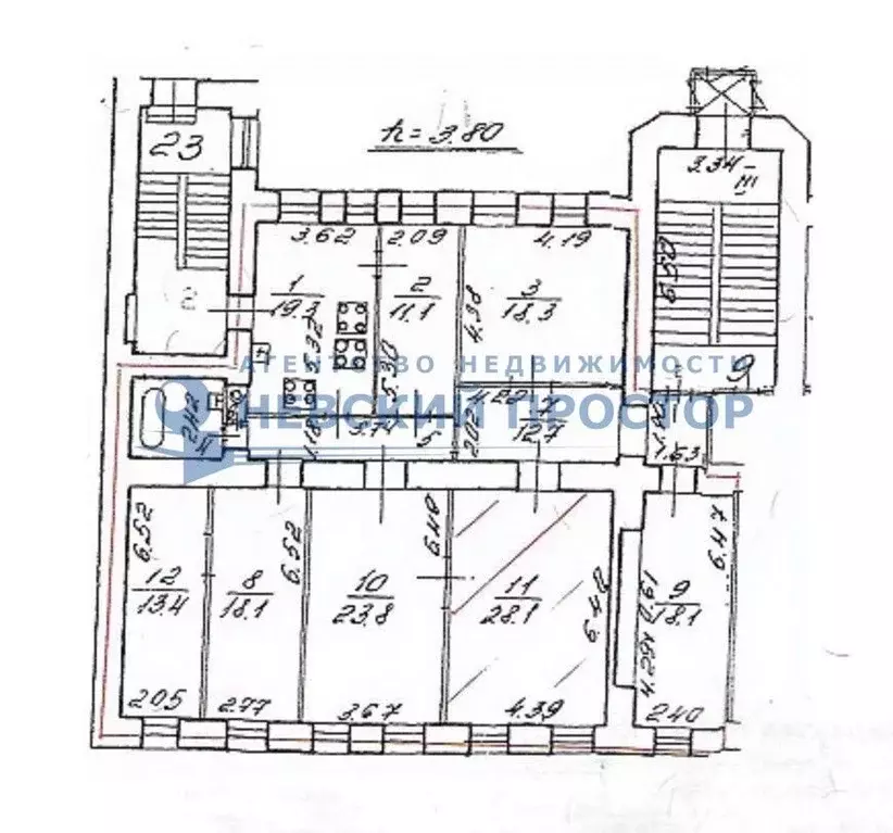 6-к кв. Санкт-Петербург 4-я Красноармейская ул., 14 (175.7 м) - Фото 1