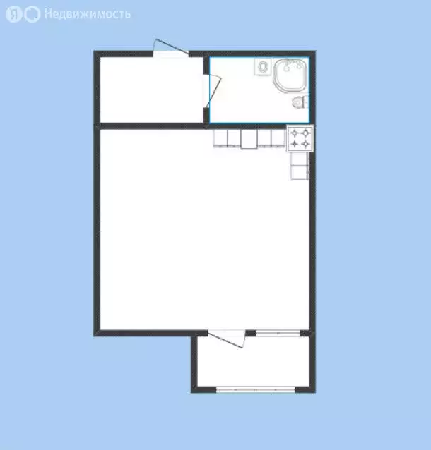 Квартира-студия: Краснодар, Российская улица, 257/7лит2 (23.3 м) - Фото 1