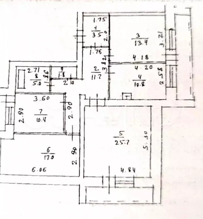 2-к. квартира, 72 м, 3/9 эт. - Фото 0