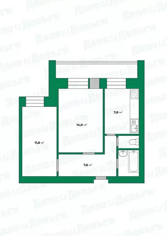 2-к кв. Кировская область, Киров ул. Воровского, 94 (48.8 м) - Фото 0