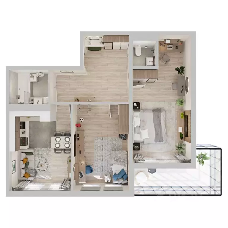 3-к кв. Бурятия, Улан-Удэ Загорск мкр,  (75.4 м) - Фото 1