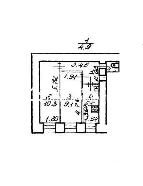 1-к кв. Санкт-Петербург Можайская ул., 14Б (30.9 м) - Фото 2