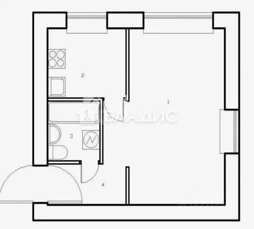 1-к кв. Московская область, Пушкино Мамонтовка мкр, Рабочая ул., 17 ... - Фото 2