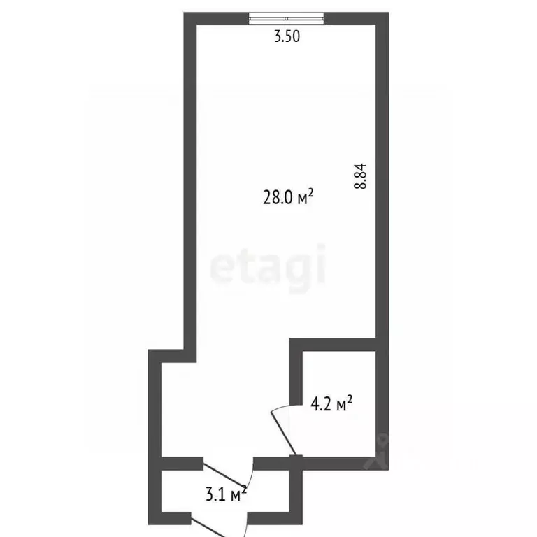 1-к кв. Крым, Ялта ул. Блюхера, 19 (36.0 м) - Фото 0