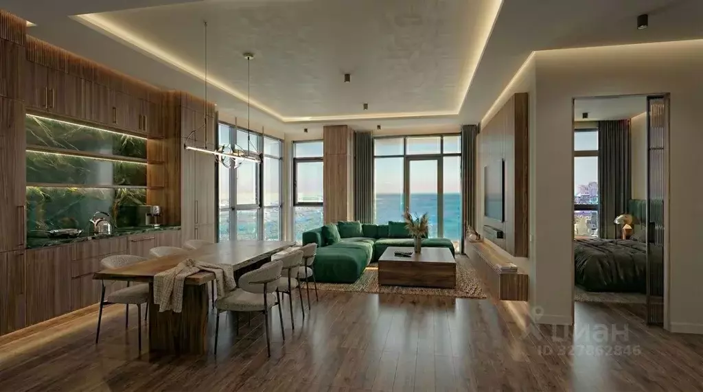 Студия Краснодарский край, Сочи ул. Просвещения, 32 (66.0 м) - Фото 1