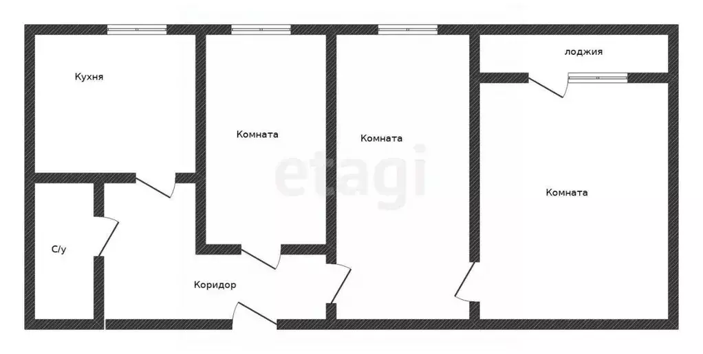 3-к кв. Саратовская область, Саратов ул. Имени С.Т. Разина, 62/76 ... - Фото 1