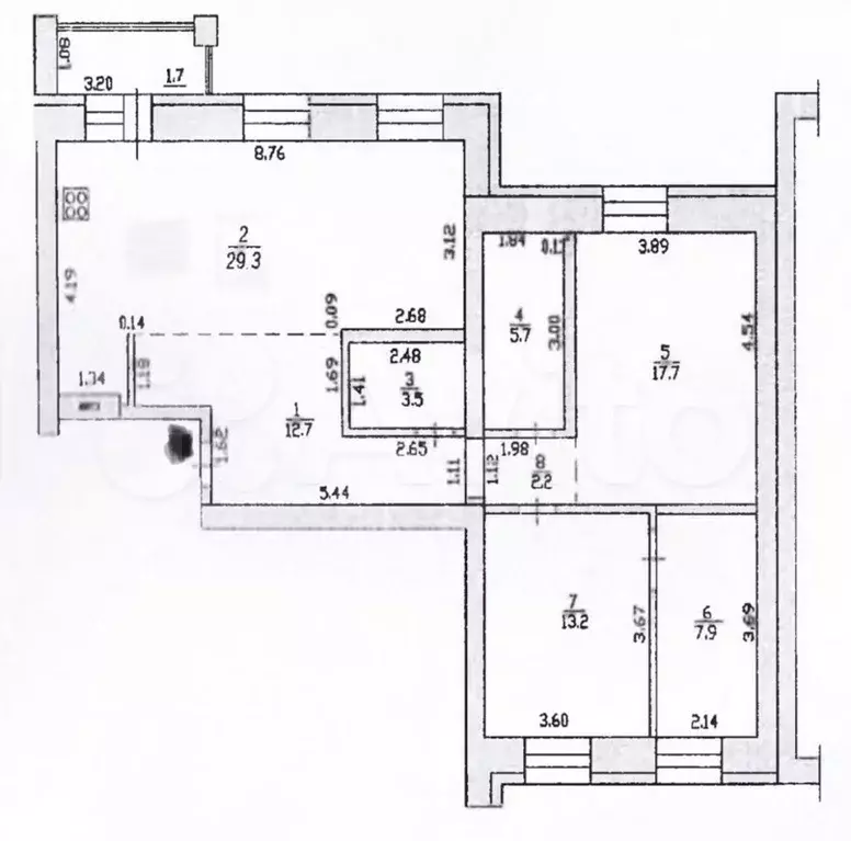 3-к. квартира, 93 м, 6/15 эт. - Фото 0