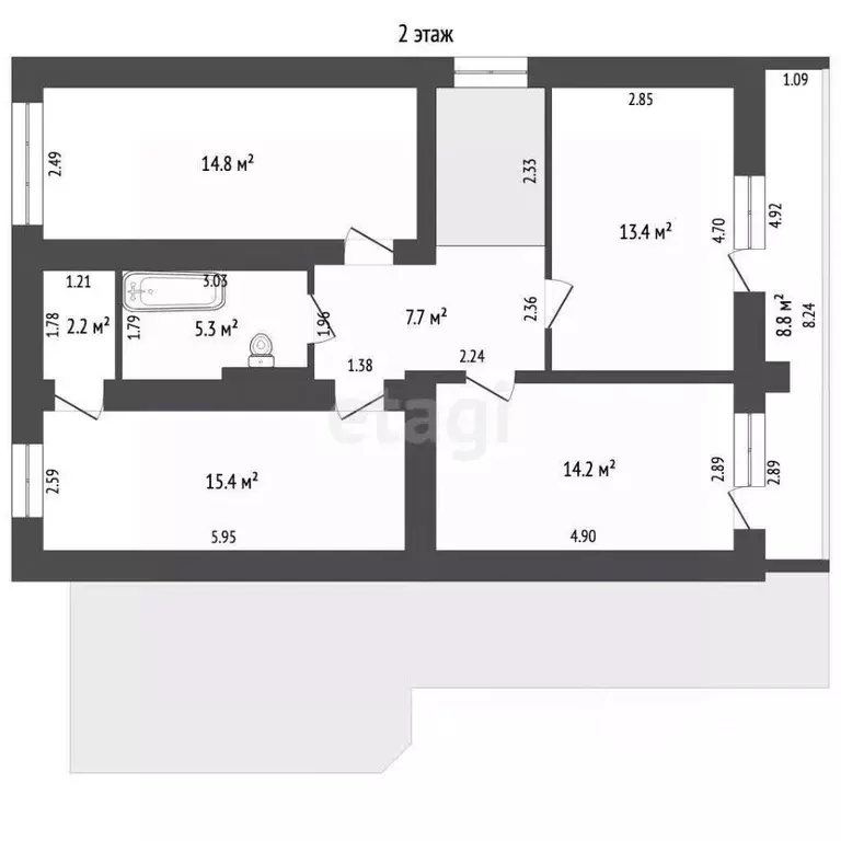 Дом в Челябинская область, Чебаркульский муниципальный округ, д. ... - Фото 2