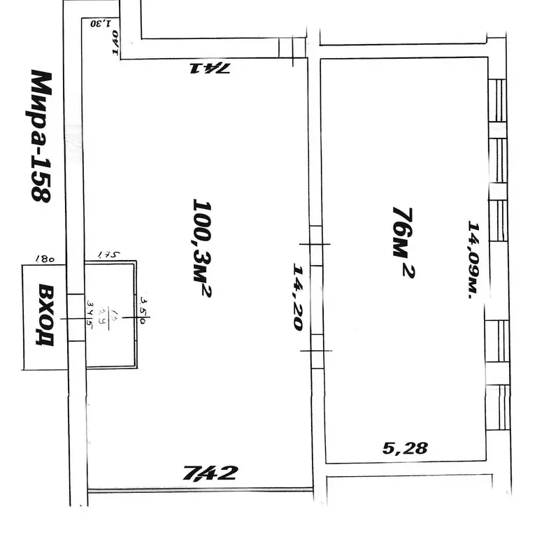 Торговая площадь в Самарская область, Тольятти ул. Мира, 158 (176 м) - Фото 0