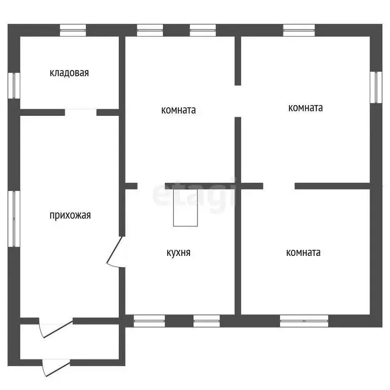 Дом в посёлок Каменский, Новая улица (57.2 м) - Фото 1