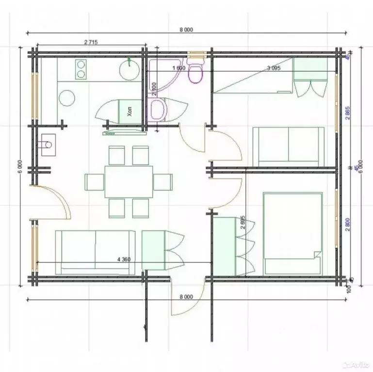 Дом в Архангельская область, Приморский муниципальный округ, Калинушка ... - Фото 2