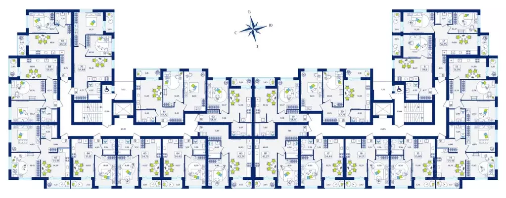 1-к кв. Калининградская область, Зеленоградск  (35.12 м) - Фото 2