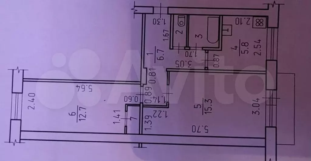 2-к. квартира, 45 м, 2/5 эт. - Фото 0