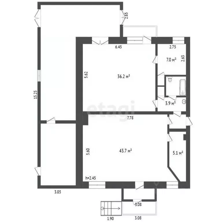 Торговая площадь в Камчатский край, Петропавловск-Камчатский ул. ... - Фото 2