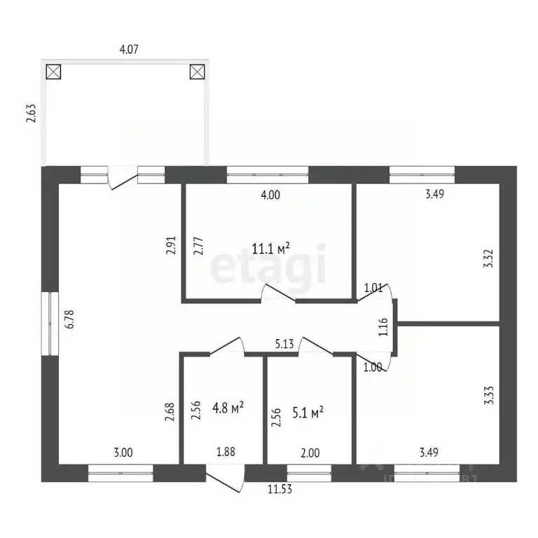 Дом в Ростовская область, Аксайский район, Щепкинское с/пос, пос. ... - Фото 2
