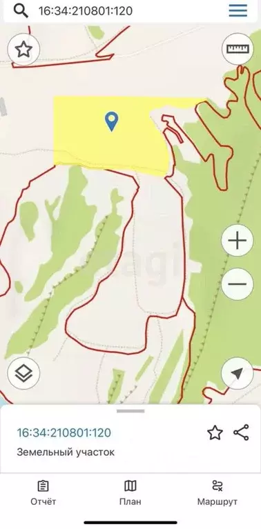 Участок в Татарстан, Рыбно-Слободский район, с. Троицкий Урай  (1468.2 ... - Фото 2