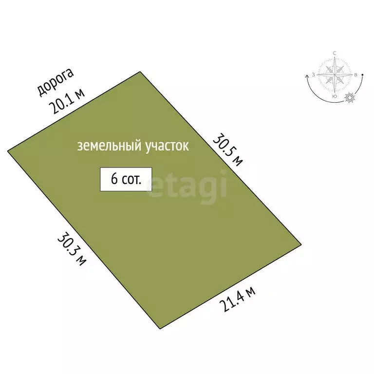 Участок в Омск, территория СОСН Берёзка, 11-я аллея (6 м) - Фото 1