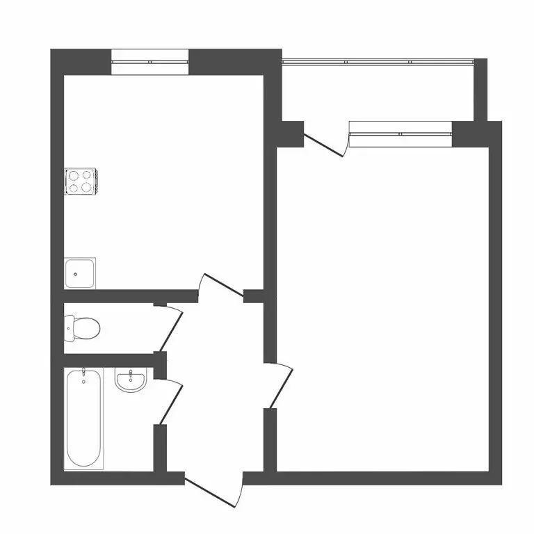 1-комнатная квартира: Тюмень, улица 50 лет Октября, 30 (41.5 м) - Фото 1