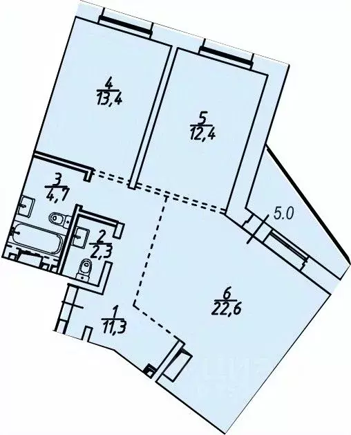 2-к кв. Иркутская область, Иркутский район, Маркова рп, Стрижи кв-л 15 ... - Фото 0