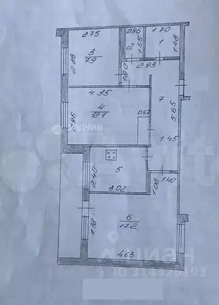 3-к кв. Чувашия, Новочебоксарск Парковая ул., 19 (58.8 м) - Фото 0