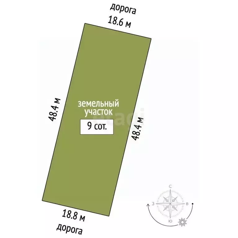 Участок в Крым, Феодосия пер. Корабельный (9.0 сот.) - Фото 2